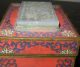 Antique Chinese Cloisonne Box Inlaid Ming Jade Plaque Qilin Boxes photo 3