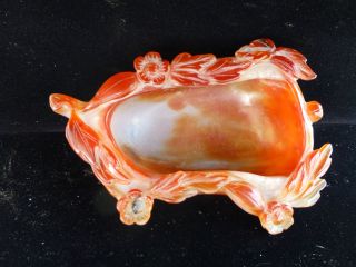 Chinese Carved Carnelian Agate Brush Washer photo