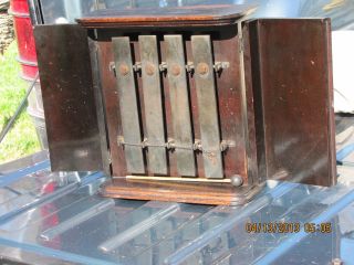 The Mozart Chimes Patent Dates 1916 To 1917 In Wood Case Visit Our Store photo