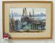 Orig Ellen H Davidson Rockport Ma/delaware Watercolor Painting Fishing Boats Yqz Other photo 1