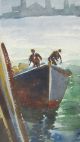 Orig Ellen H Davidson Rockport Ma/delaware Watercolor Painting Fishing Boats Yqz Other photo 4