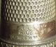 2 Sterling Silver,  Pre 1900 Thimbles Dated W/ Engraving On The Inside & England Thimbles photo 3