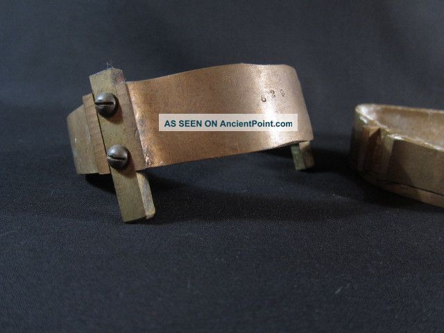 Rare Antique Late 19th - Early 20th Century Brass Dentist Denture Mould Science & Medicine (Pre-1930) photo