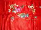 Antique Chinese Embroidered Asian Silk Pair Pillow Shams Robes & Textiles photo 1