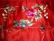 Antique Chinese Embroidered Asian Silk Pair Pillow Shams Robes & Textiles photo 3