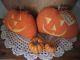 Primitive Raggedy Halloween Jack O Lantern Pumpkins Shelf Sitters Pattern Primitives photo 2