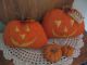Primitive Raggedy Halloween Jack O Lantern Pumpkins Shelf Sitters Pattern Primitives photo 3
