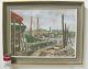 Orig 1958 J.  G.  Grossman Oil On Board Painting California Fishing Dock Boats Yqz Other photo 1