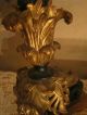 Pr Very Fine 19th Antique French Empire St Parcel Gilt Bronze Candelabras 20.  5 