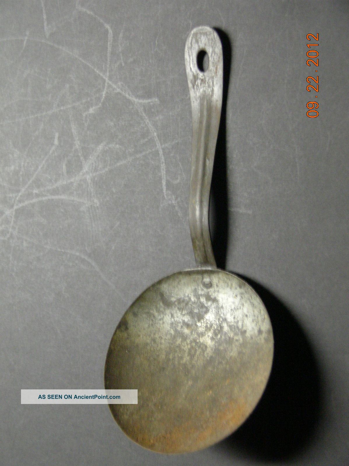Antique 1800 ' S Metal Handle Spoon Primitives photo