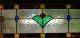 Stained Glass Window Transom - Green Tulip Panel 1940-Now photo 5
