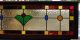 Stained Glass Window Transom - Green Tulip Panel 1940-Now photo 7