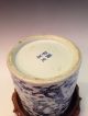 Chinese Antique Blue&white Porcelain Brush Pot W/ 9 Dragons Pattern,  19th C,  Nr Brush Pots photo 9