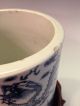 Chinese Antique Blue&white Porcelain Brush Pot W/ 9 Dragons Pattern,  19th C,  Nr Brush Pots photo 7