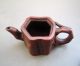 Hand - Carved Old Chinese Yixing Violet Arenaceous Quincuncial Piles Teapot Teapots photo 9