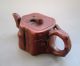 Hand - Carved Old Chinese Yixing Violet Arenaceous Quincuncial Piles Teapot Teapots photo 3