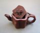 Hand - Carved Old Chinese Yixing Violet Arenaceous Quincuncial Piles Teapot Teapots photo 6