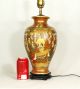Antique Japanese Hand Painted Satsuma Ceramic Vase Mounted As Lamp C.  1890 Old Vases photo 3