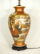 Antique Japanese Hand Painted Satsuma Ceramic Vase Mounted As Lamp C.  1890 Old Vases photo 6
