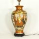 Antique Japanese Hand Painted Satsuma Ceramic Vase Mounted As Lamp C.  1890 Old Vases photo 8