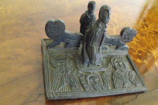 Antique Ethiopian Carved Stone King Ezana & Group,  Ex - Museum Coll ' N Deaccession photo