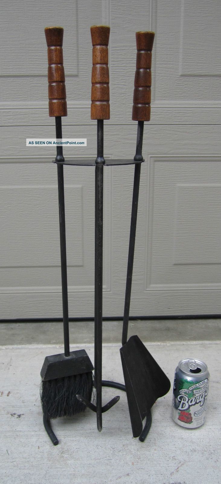 Wrought Iron Modernist Fireplace Tool Set Umanoff Luther Conover Tony Paul Mid-Century Modernism photo