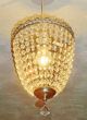 Vintage Retro Style Chandelier Light Glass Drops Baguette Bag Antique Chrome Bn Chandeliers, Fixtures, Sconces photo 1