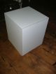 Mid Century Modern White Formica Vintage Cube End Table Night Stand Display Post-1950 photo 1
