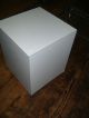 Mid Century Modern White Formica Vintage Cube End Table Night Stand Display Post-1950 photo 2