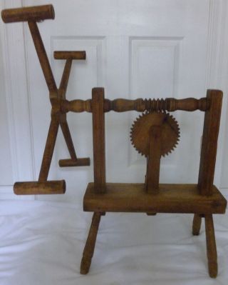 Beautifully Made Very Early 1800 ' S Hand Pegged Yarn Winder photo