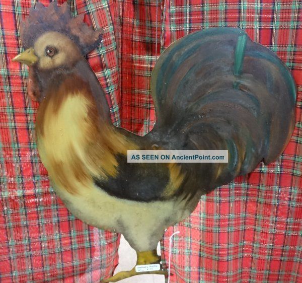 Hand Crafted & Painted Primitive Style Metal 
