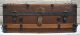 Antique Steamer Trunk - Flat Top - Coffee Table - Restoration Project 1900-1950 photo 1