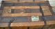 Antique Steamer Trunk - Flat Top - Coffee Table - Restoration Project 1900-1950 photo 2