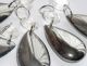 5 Laura Ashley Distress Mirrored Chandelier Droplets 38mm Almond Oval Bead Drops Chandeliers, Fixtures, Sconces photo 1