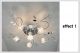 11 Light Square Clear Glass Cube Chrome Metal Leaf Bracket Ceiling Fixture Lamp Chandeliers, Fixtures, Sconces photo 1