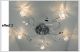 11 Light Square Clear Glass Cube Chrome Metal Leaf Bracket Ceiling Fixture Lamp Chandeliers, Fixtures, Sconces photo 2