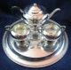 Silver Plate Tea Pot Set – Tea Pot,  Creamer,  Sugar And A Tray - From Wm.  A.  Rogers Tea/Coffee Pots & Sets photo 2