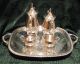 Silver Plate Tea & Coffee Pot Set & Rectangular Footed Tray 22” - Leonard Silver Tea/Coffee Pots & Sets photo 11