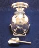 Silver Plate Fine Hand Engraved Pedestal Sugar Scuttle And Scoop Made In England Creamers & Sugar Bowls photo 7