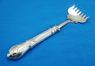 Sterling Silver Hollow Handle,  Sardine Fork - Made In Sheffield England photo