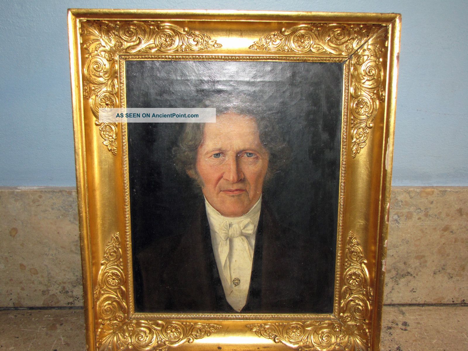 19th Century Painting,  Portrait Of Gentleman.  Very Detailed.  Oil On Canvas Other photo