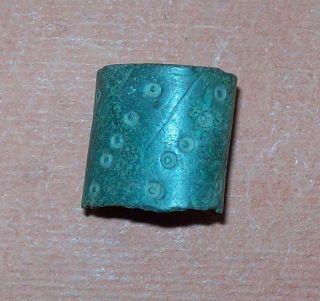 Viking Invanders Bronze Ring With Dot Decoration photo