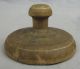 Antique Butter Stamp/print/mold Stylized Pineapple Deep Detail With Border Primitives photo 2