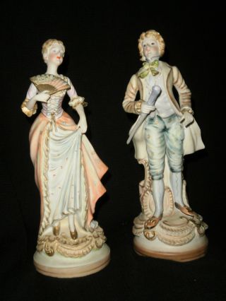 Antique Bisque Porcelain Figurines photo