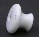Late 19th,  Early 20th C White Porcelain Knob 1 1/2 