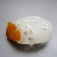 100%natural Hand - Carved Chinese Huanglong Jade Statue - Bergamot Melon Jinchan Nr Other photo 7