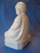 Vintage Meditating Buddha Porcelain Figurine W/ Peaceful Serene Face,  Circa 1970 Buddha photo 3