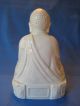 Vintage Meditating Buddha Porcelain Figurine W/ Peaceful Serene Face,  Circa 1970 Buddha photo 4