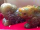 Antique 2p Vintage Carved 831ct Chinese Green Jadeite Jade Animals Figures Sheep Other photo 9