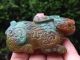 Antique 2p Vintage Carved 831ct Chinese Green Jadeite Jade Animals Figures Sheep Other photo 1